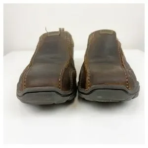 SKECHERS Men\'s Brown Leather Montz Konic Relax Fit Slip-On Loafers Size 9.5 SKECHERS 64072 Men main image 2